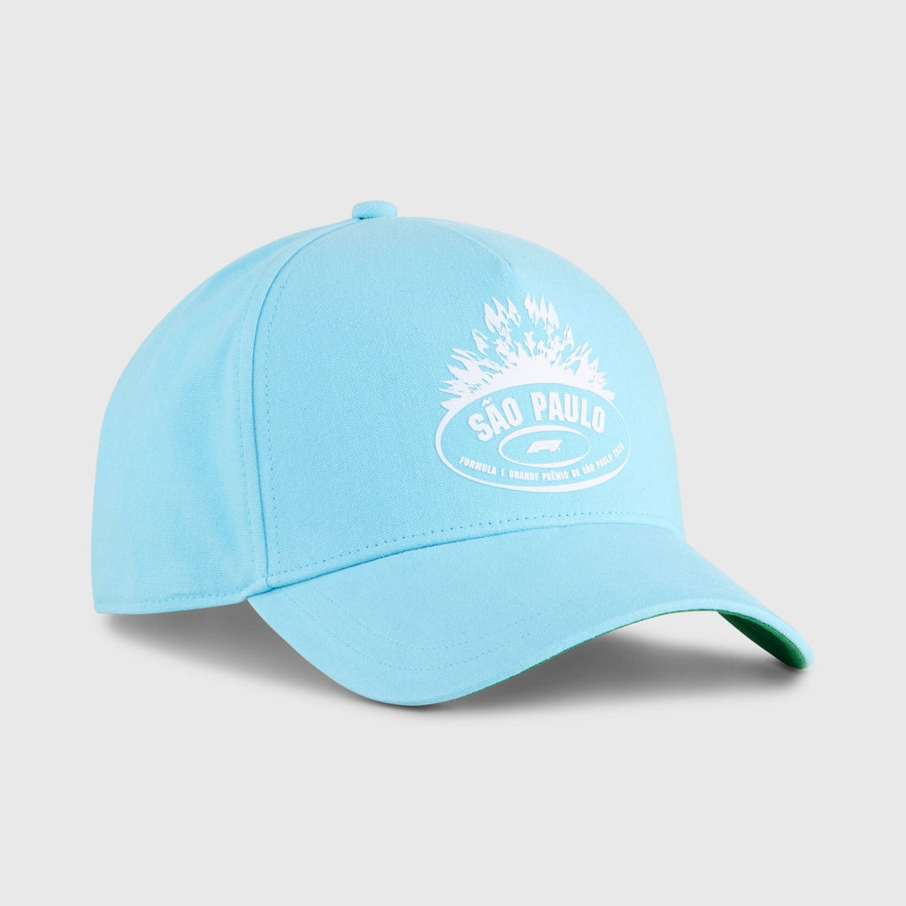 Formula 1 Tech Limited Edition Brazil GP Hat - Aqua/Black Hats Formula 1 Blue 