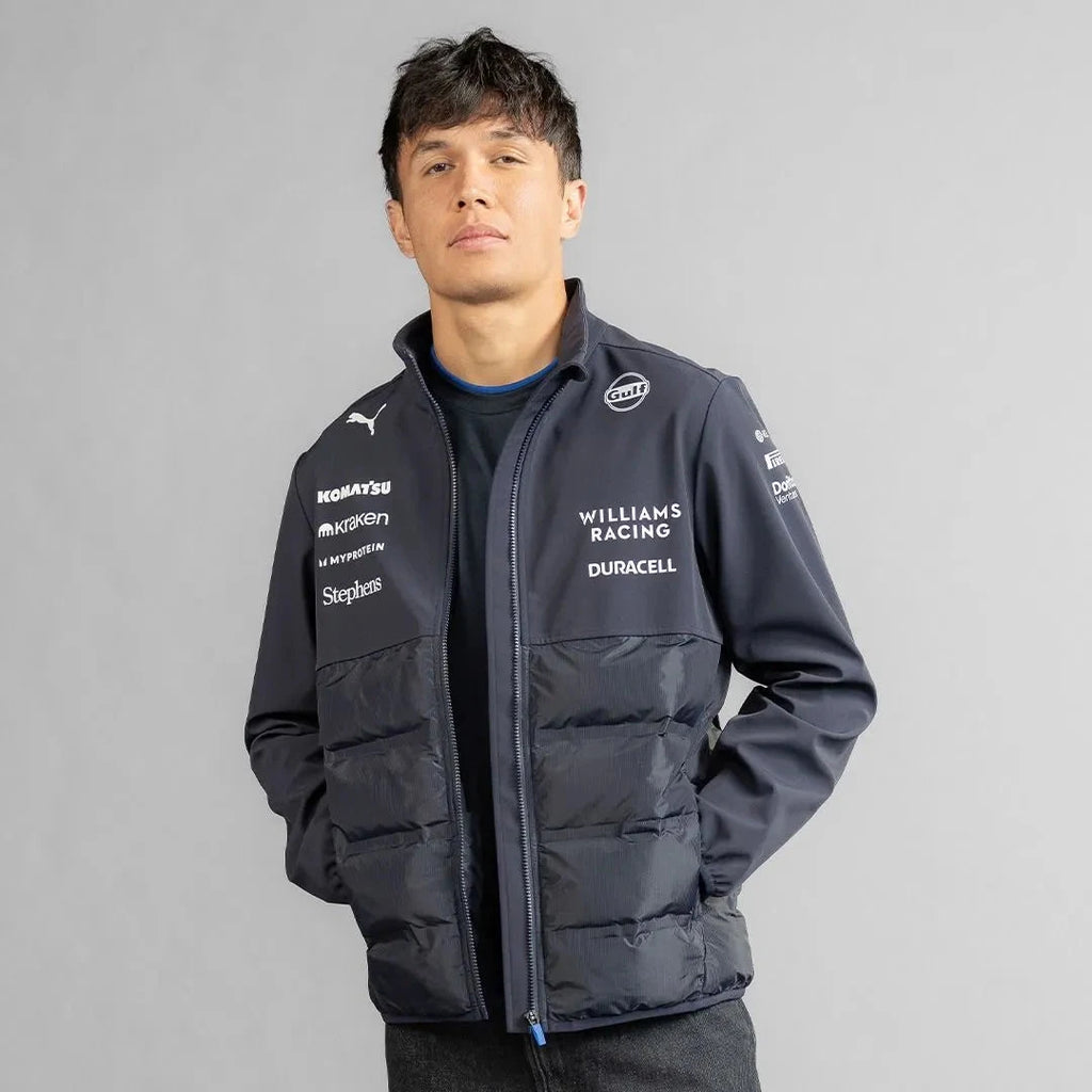 Williams Racing F1 2025 Team Hybrid Jacket - Navy Jackets Williams Racing 