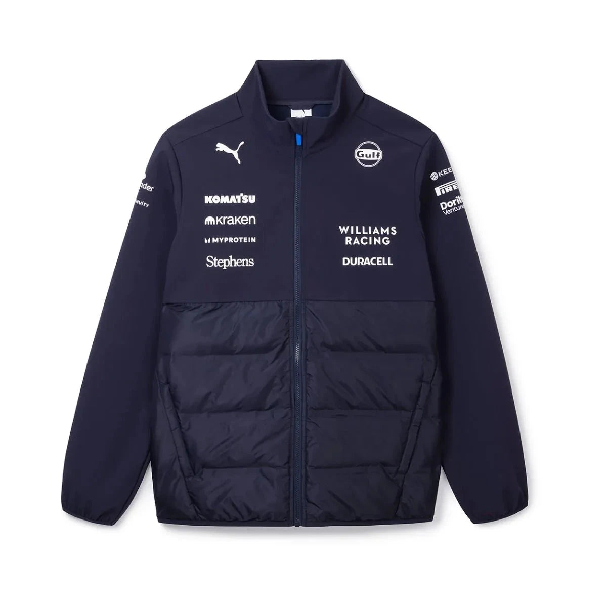 Williams Racing F1 2025 Team Hybrid Jacket - Navy Jackets Williams Racing 