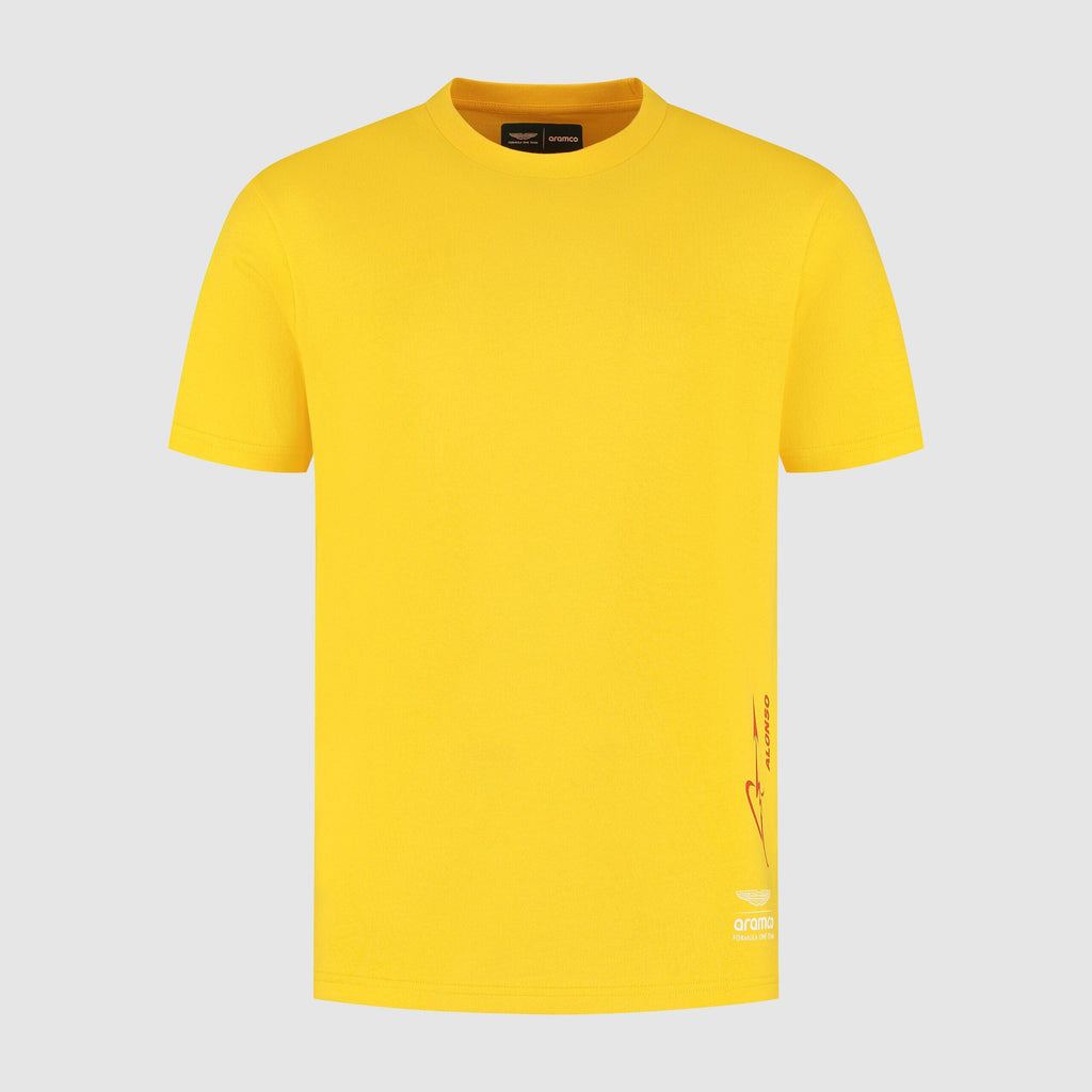 Aston Martin F1 Special Edition Spain GP T-Shirt - Yellow T-shirts Aston Martin F1 