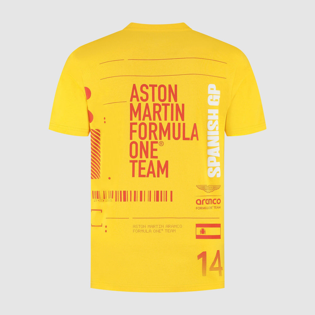 Aston Martin F1 Special Edition Spain GP T-Shirt - Yellow T-shirts Aston Martin F1 