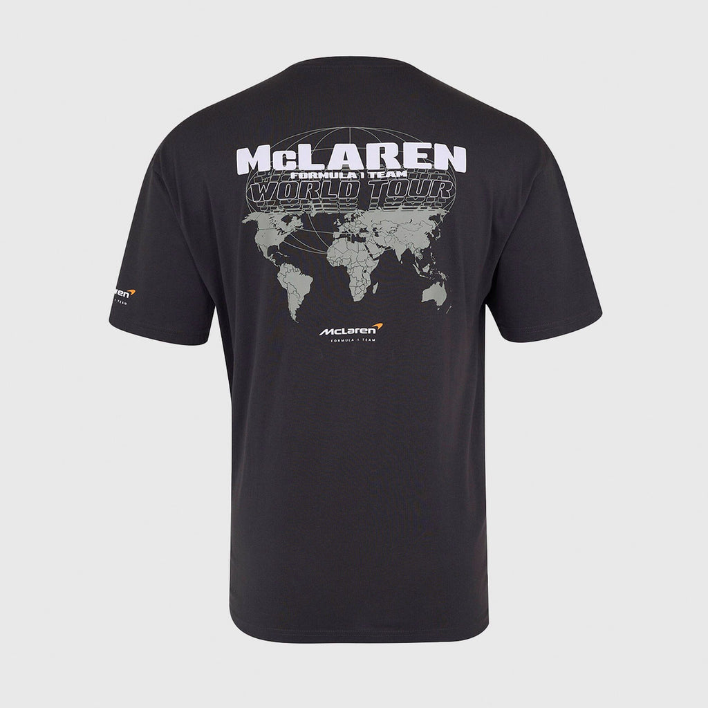 McLaren F1 Kids Core World Tour Graphic T-Shirt - Youth White/Phantom T-shirts McLaren-Castore 