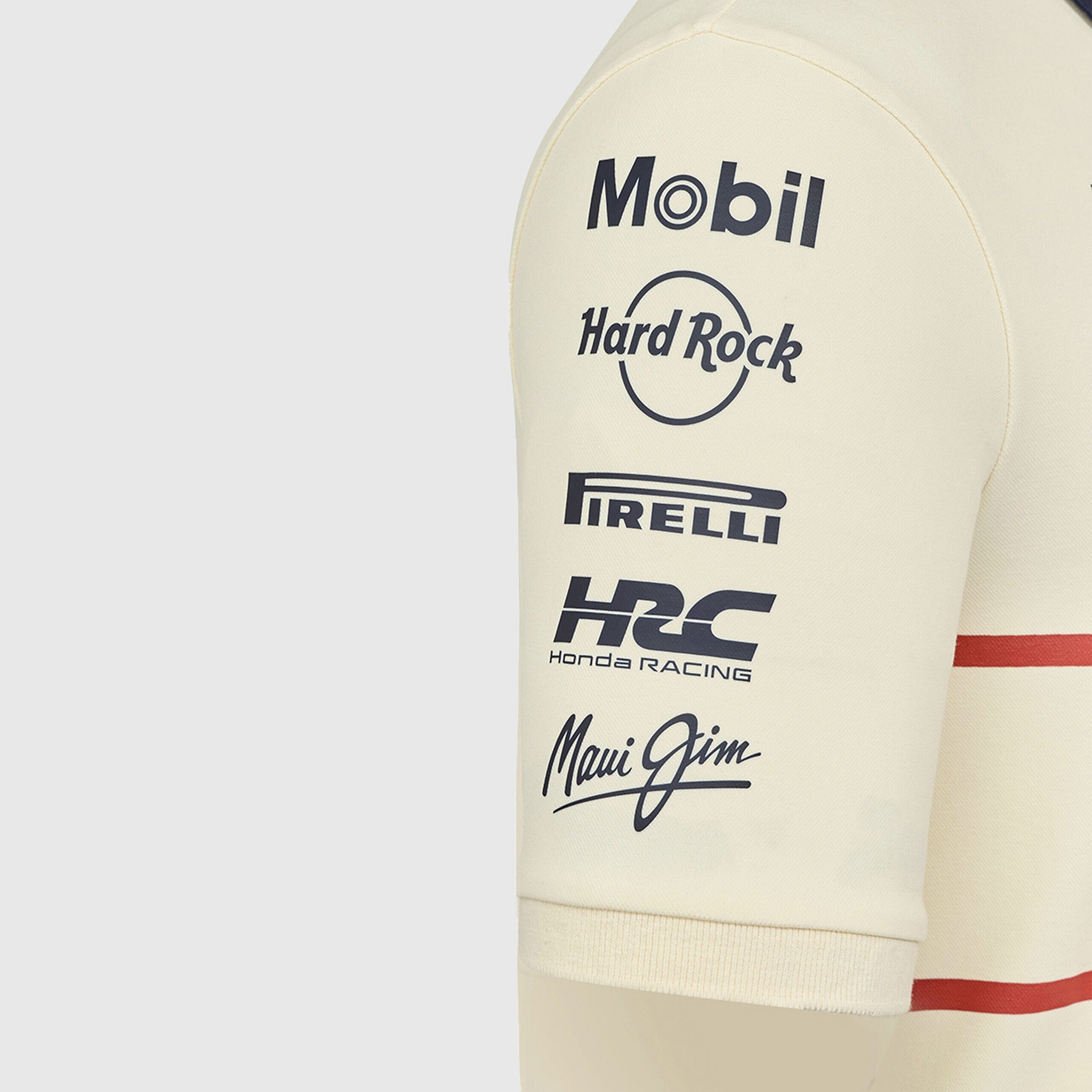 Red Bull Racing F1 Heritage Team Polo Shirt - Egret Polos Red Bull Racing 