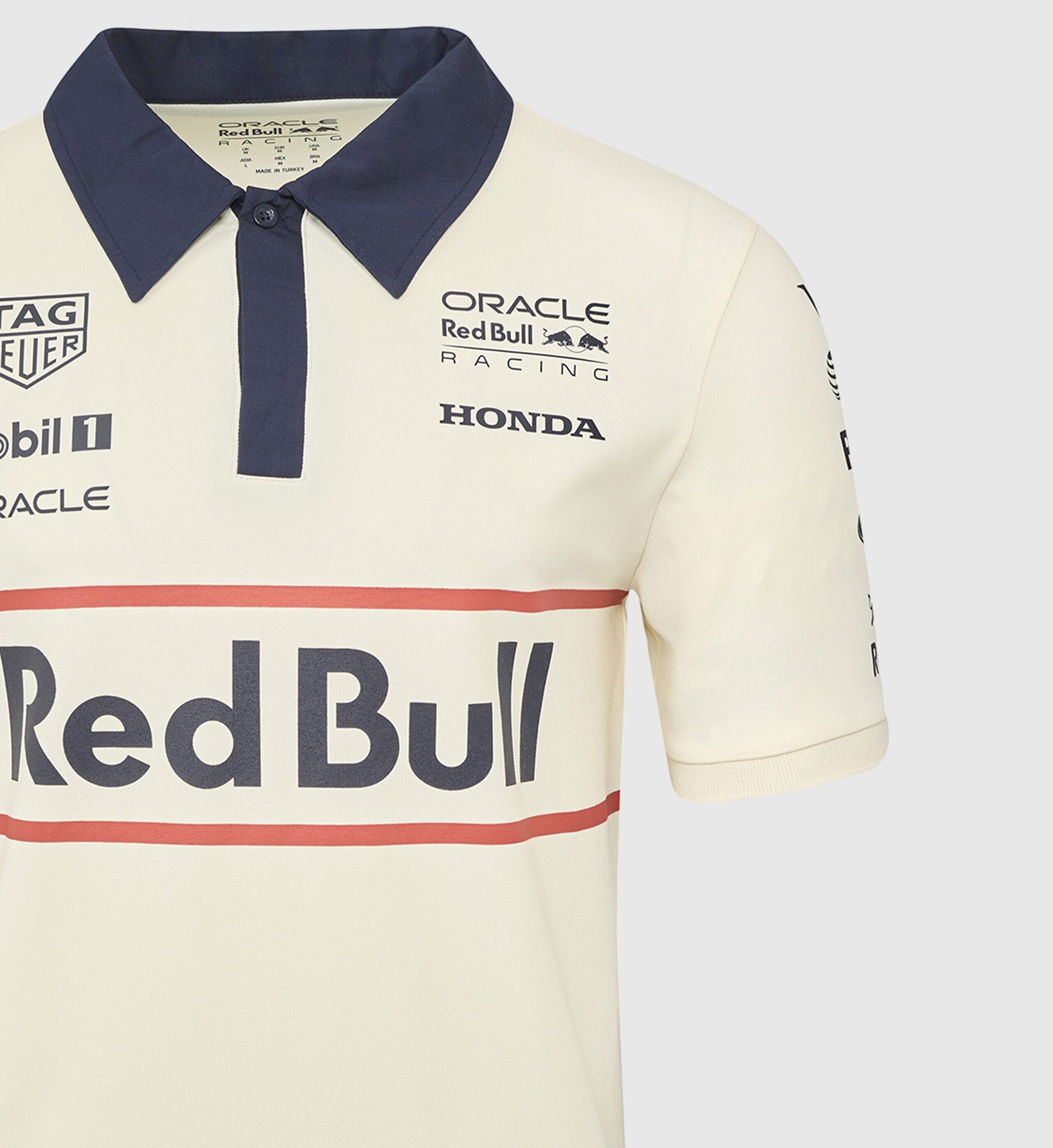 Red Bull Racing F1 Heritage Team Polo Shirt - Egret Polos Red Bull Racing 