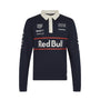 Red Bull Racing F1 Heritage Team Long Sleeve Polo Shirt - Navy Polos Red Bull Racing 