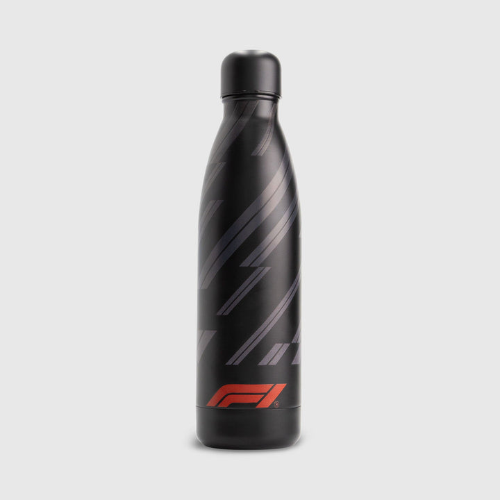 Formula 1 Tech F1 Stainless Steel Water Bottle - True Black Drinkware Formula 1 