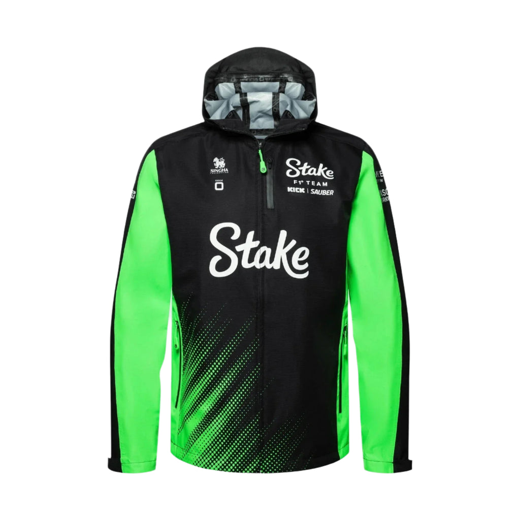 Stake F1 Kick Sauber 2025 Team Rain Jacket - Black Sweatshirt Stake F1 Kick Sauber 
