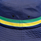 Ayrton Senna F1 Stripe Bucket Hat - Navy Hats Ayrton Senna 