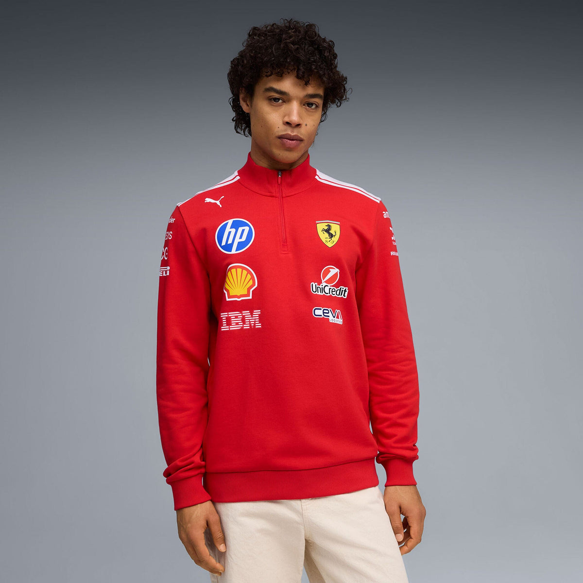Scuderia Ferrari F1 2026 Team 1/2 Zip Sweater - Puma Red Sweatshirt Scuderia Ferrari 