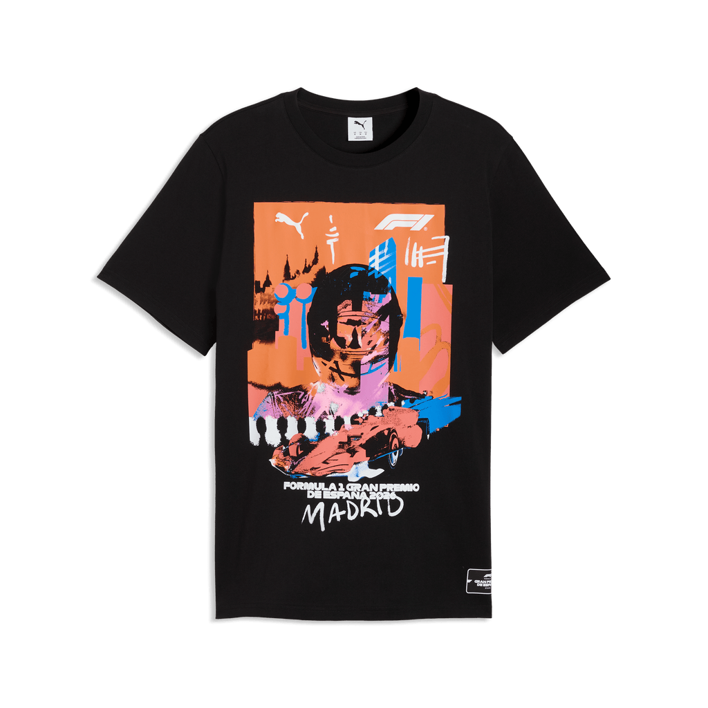Formula 1 Tech Collection F1 Spain Madrid GP Graphic T-Shirt - Puma Black T-shirts Formula 1 