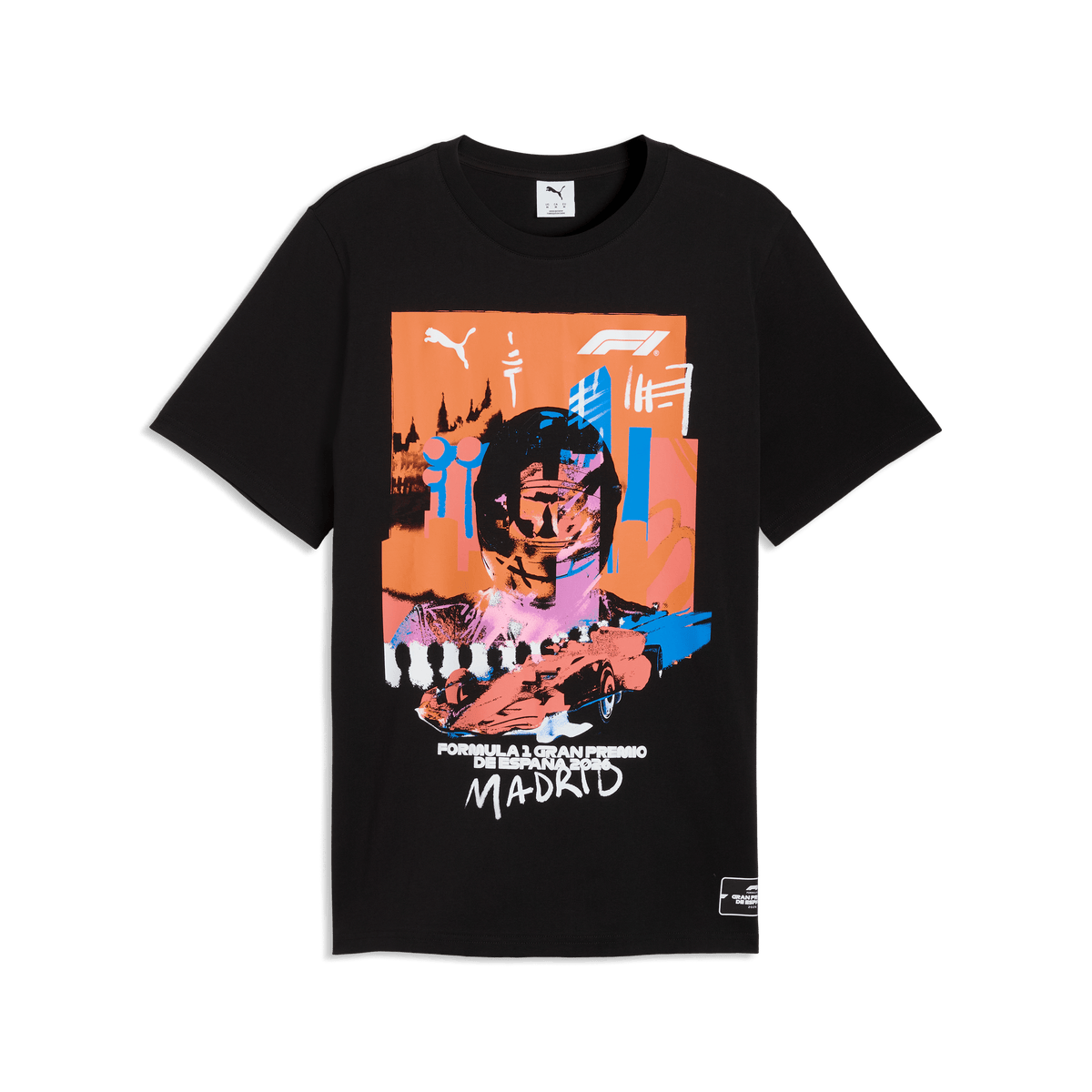 Formula 1 Tech Collection F1 Spain Madrid GP Graphic T-Shirt - Puma Black T-shirts Formula 1 