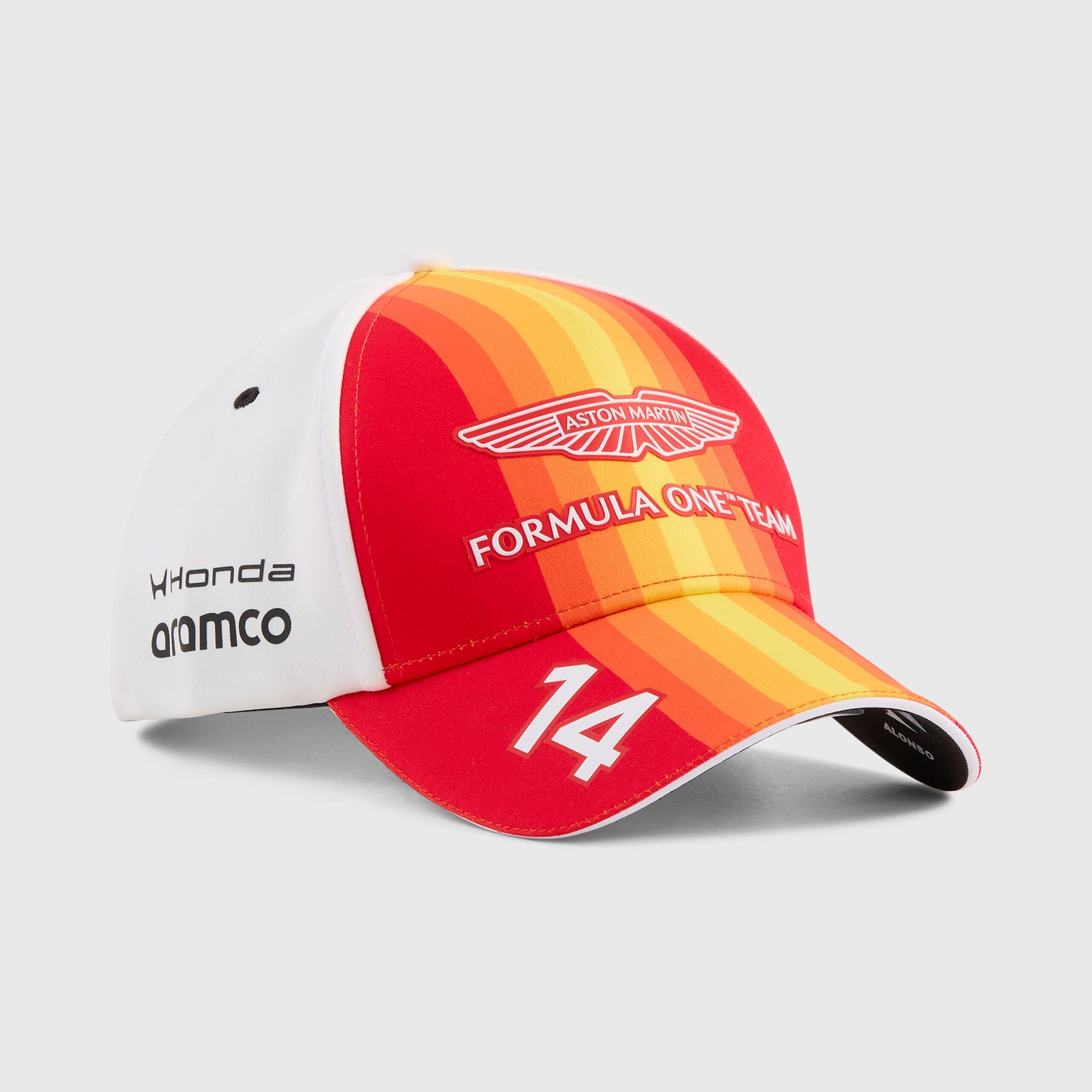 Aston Martin F1 Special Edition Fernando Alonso Spain GP Hat - Puma White Hats Aston Martin F1 