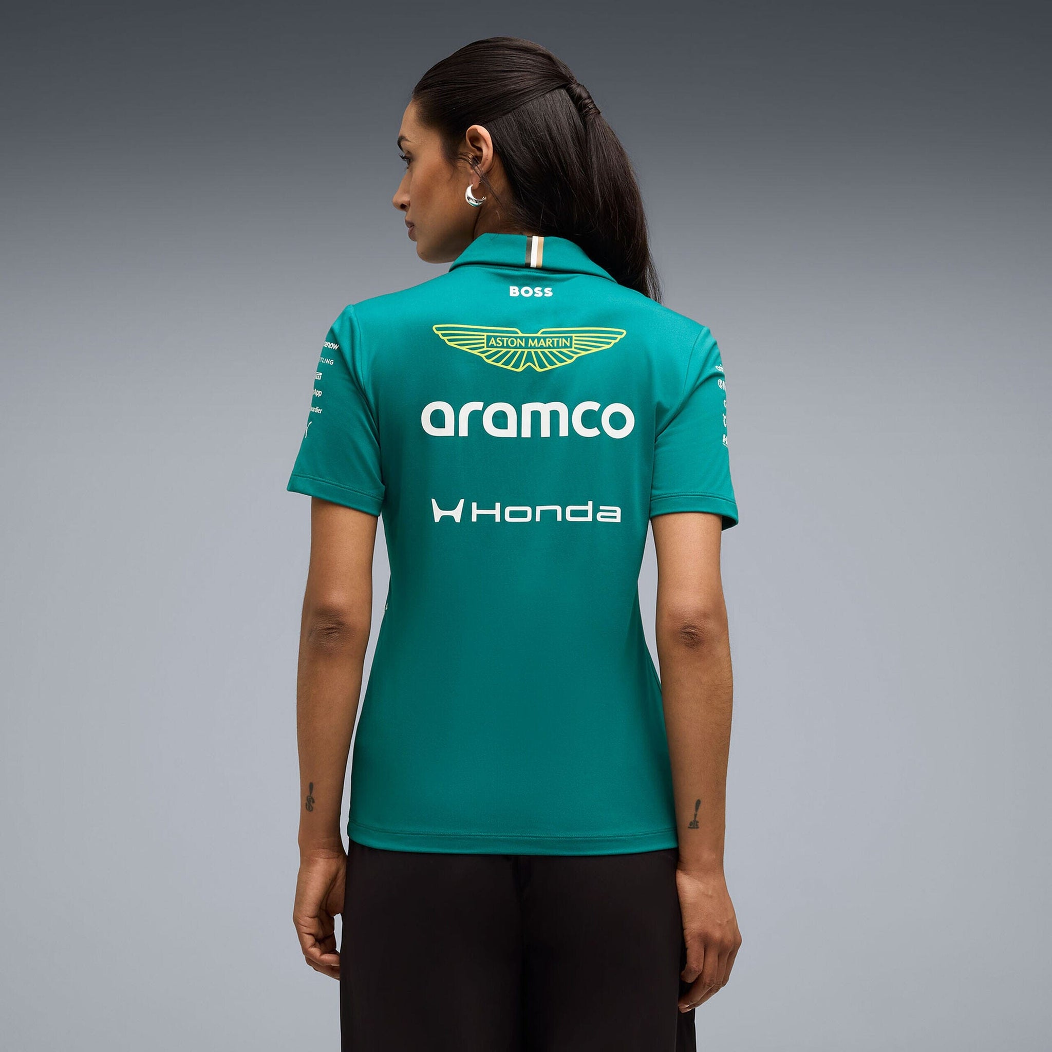Aston Martin F1 2026 Women's Team Polo Shirt - Green Lux – CMC