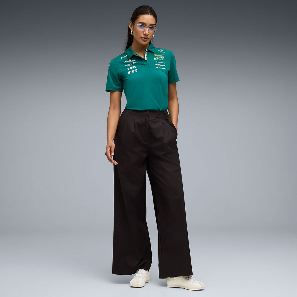 Aston Martin F1 2026 Women's Team Polo Shirt - Green Lux Polos Aston Martin F1 