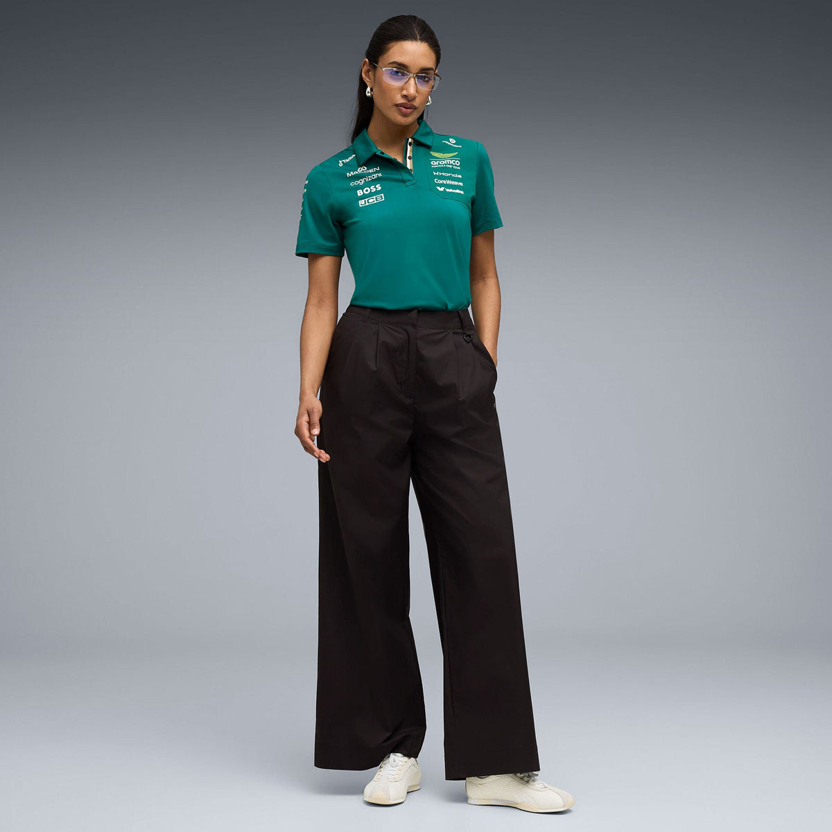 Aston Martin F1 2026 Women's Team Polo Shirt - Green Lux Polos Aston Martin F1 