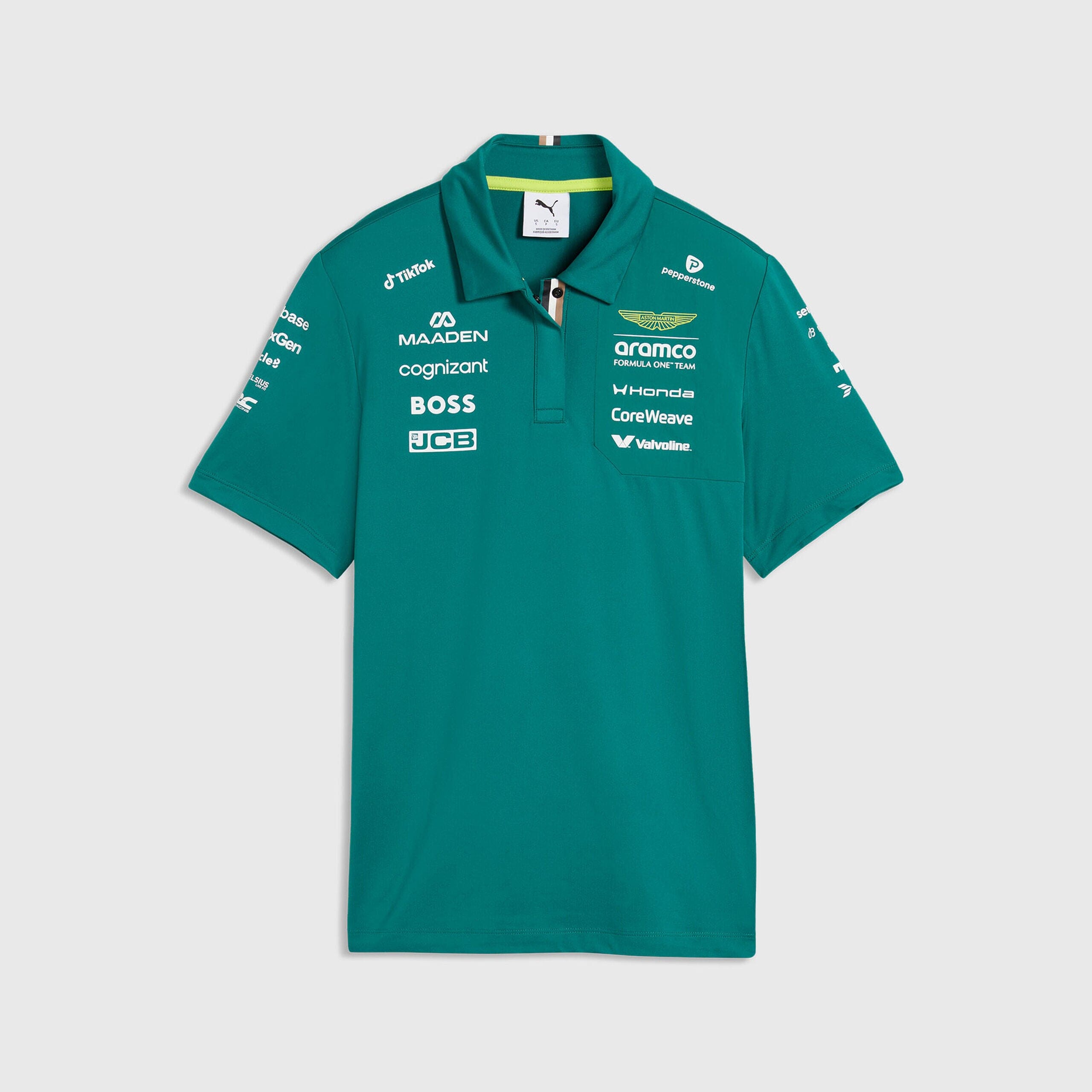 Aston Martin F1 2026 Women's Team Polo Shirt - Green Lux – CMC