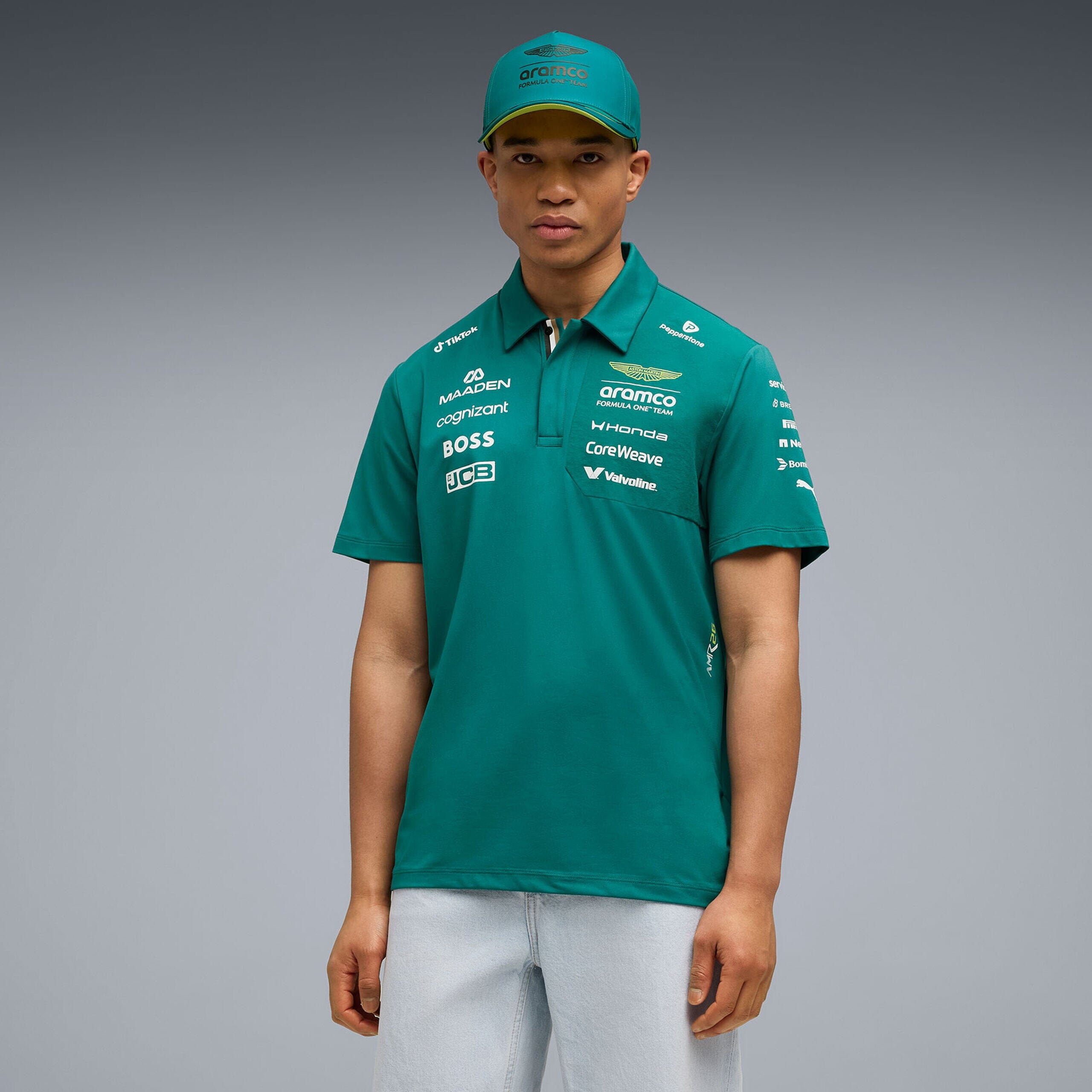 Aston Martin F1 2026 Team Polo Shirt - Green Lux – CMC Motorsports®