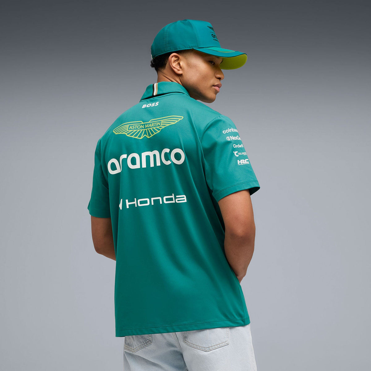 Aston Martin F1 2026 Team Polo Shirt - Green Lux Polos Aston Martin F1 