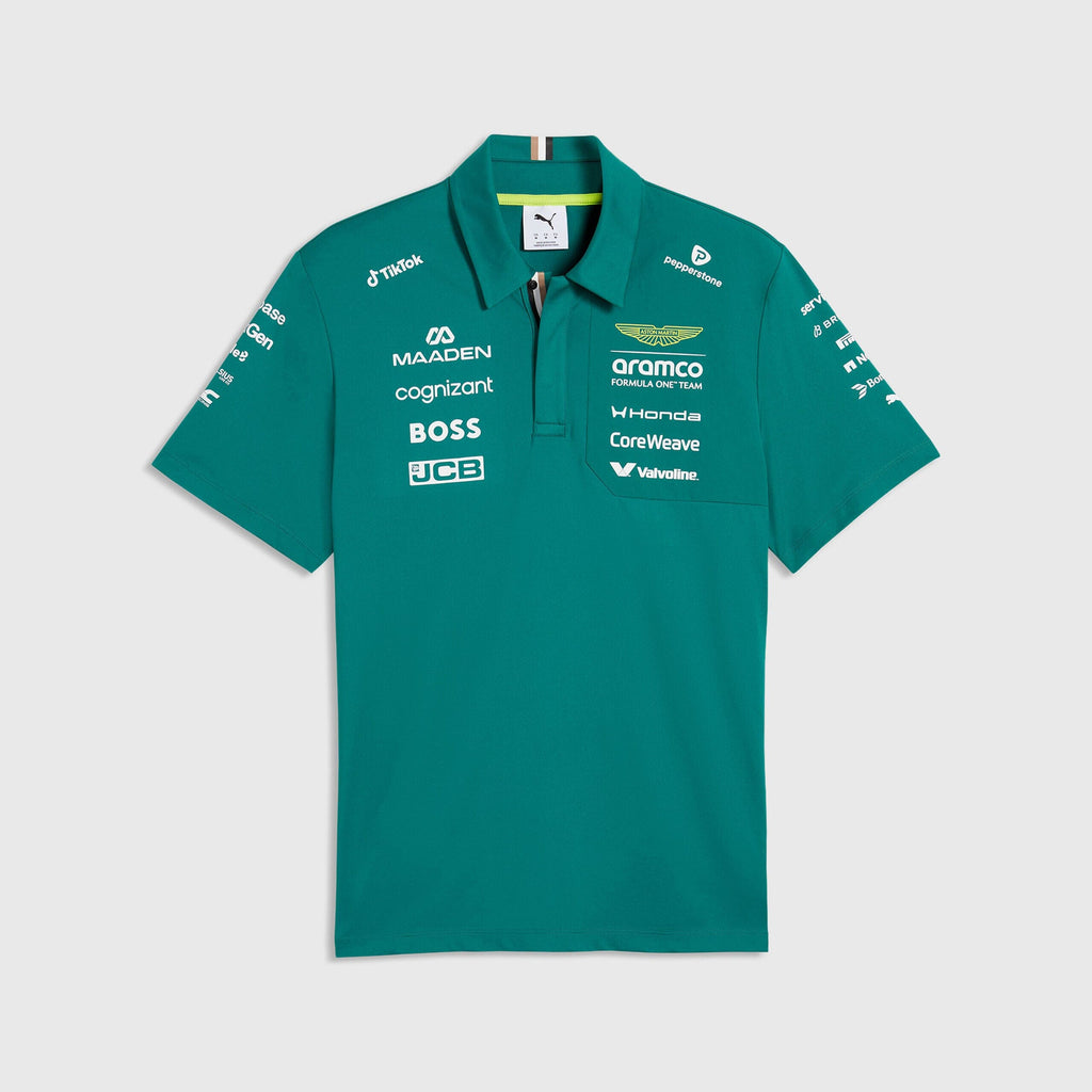 Aston Martin F1 2026 Team Polo Shirt - Green Lux Polos Aston Martin F1 