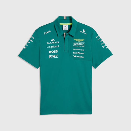 Aston Martin F1 2026 Team Polo Shirt - Green Lux Polos Aston Martin F1 