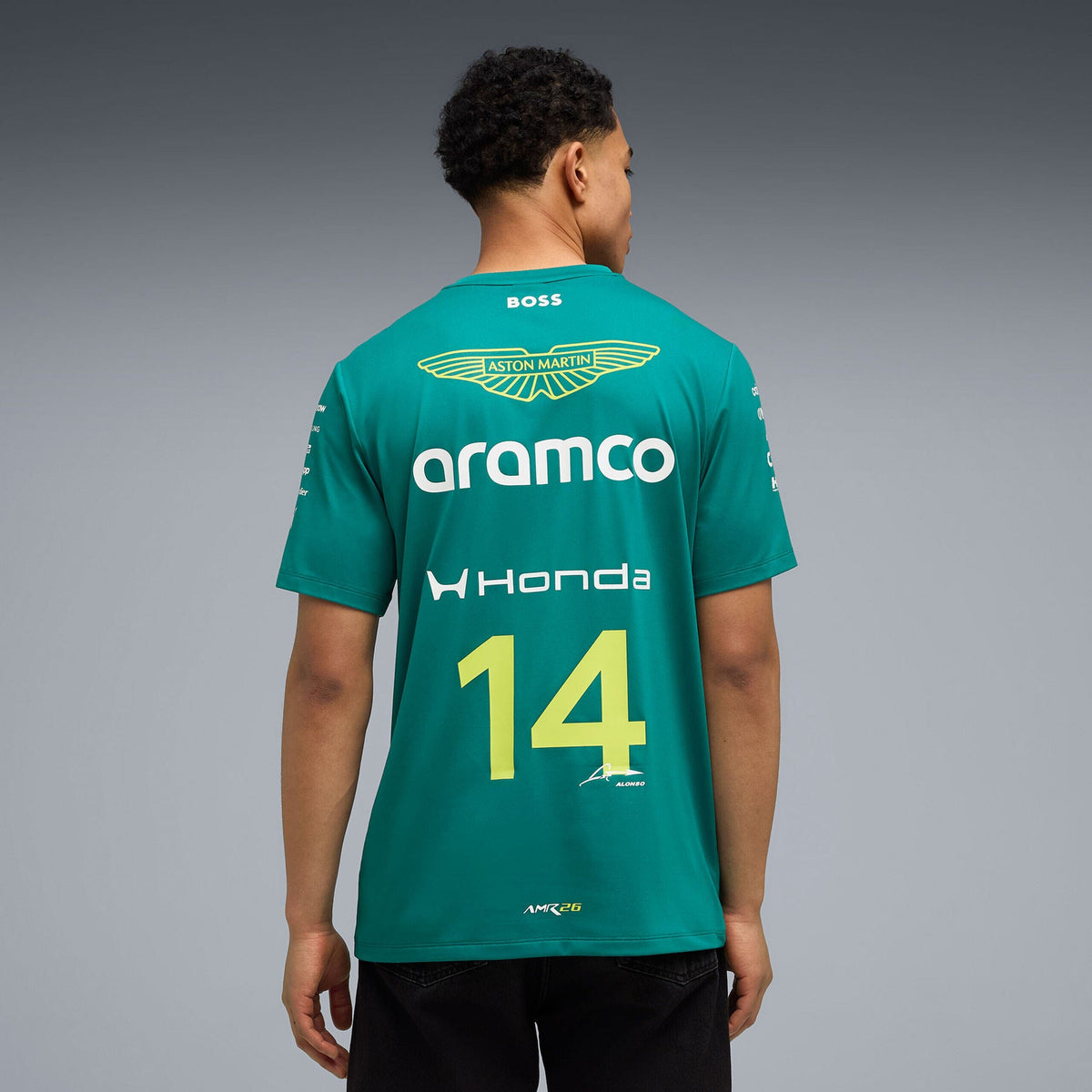 Aston Martin F1 2026 Fernando Alonso Team T-Shirt - Green Lux T-shirts Aston Martin F1 