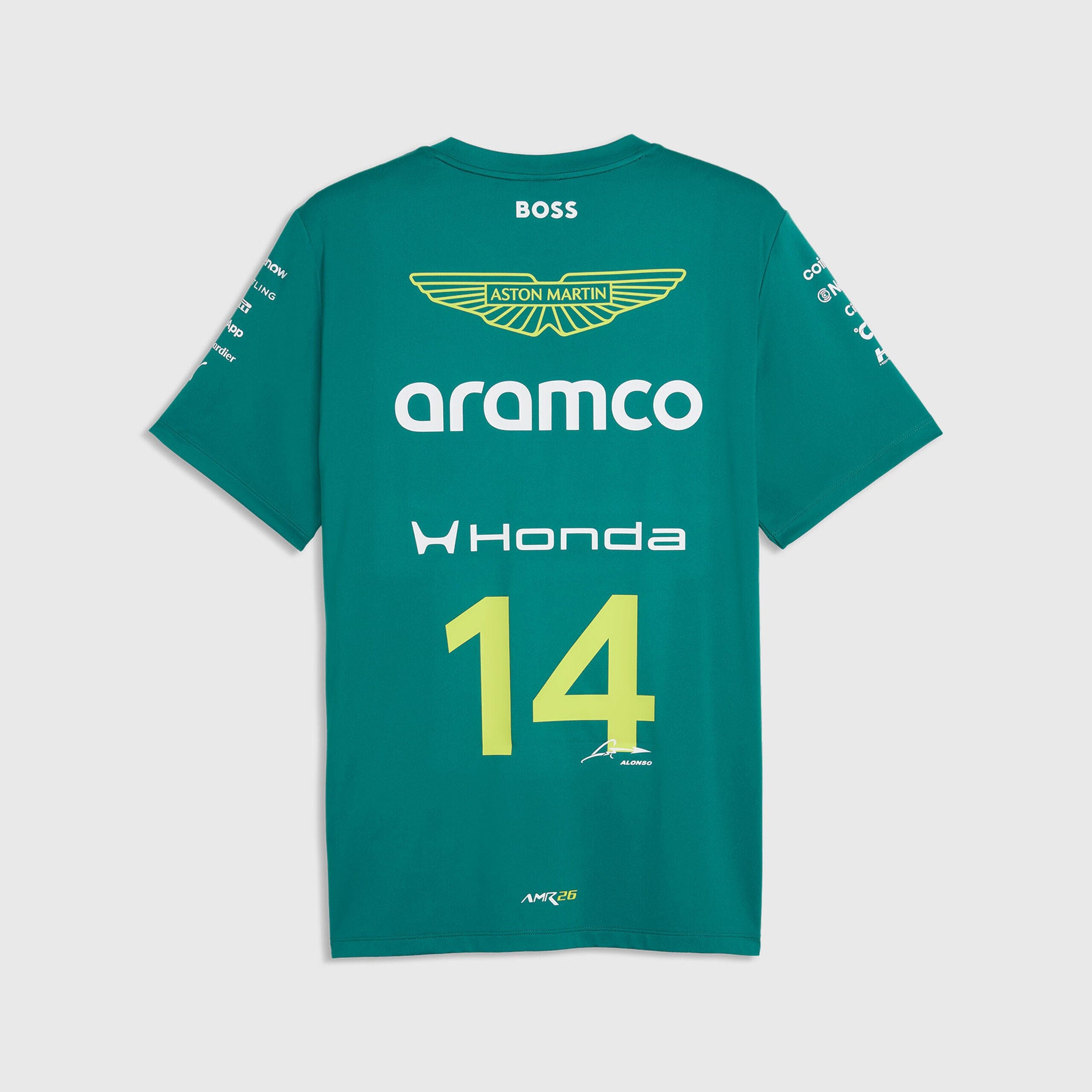 Aston Martin F1 2026 Fernando Alonso Team T-Shirt - Green Lux T-shirts Aston Martin F1 