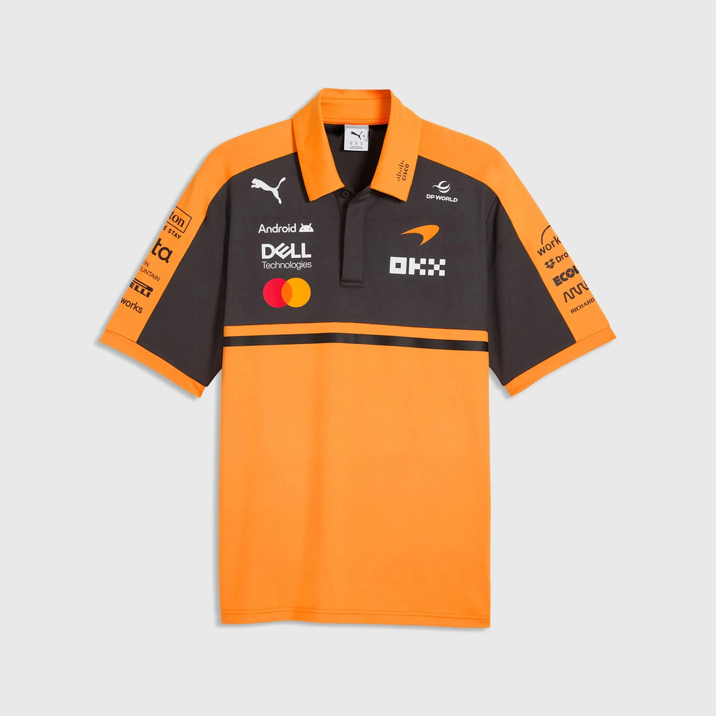 McLaren F1 2026 Team Polo Shirt - Papaya Polos McLaren 