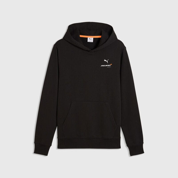 McLaren F1 Core Essentials Logo Hoodie - Puma Black/Papaya/Seafoam Hoodies McLaren XS Black 