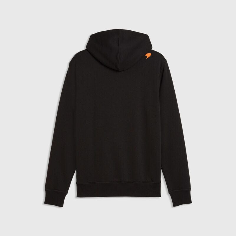 McLaren F1 Core Essentials Logo Hoodie - Puma Black/Papaya/Seafoam Hoodies McLaren 
