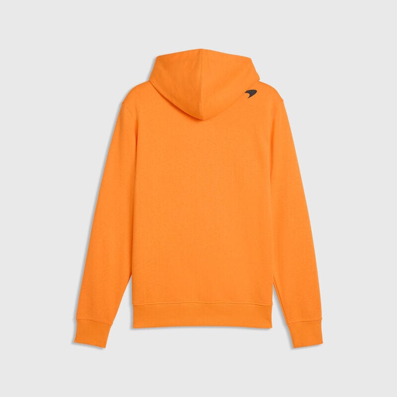 McLaren F1 Core Essentials Logo Hoodie - Puma Black/Papaya/Seafoam Hoodies McLaren 