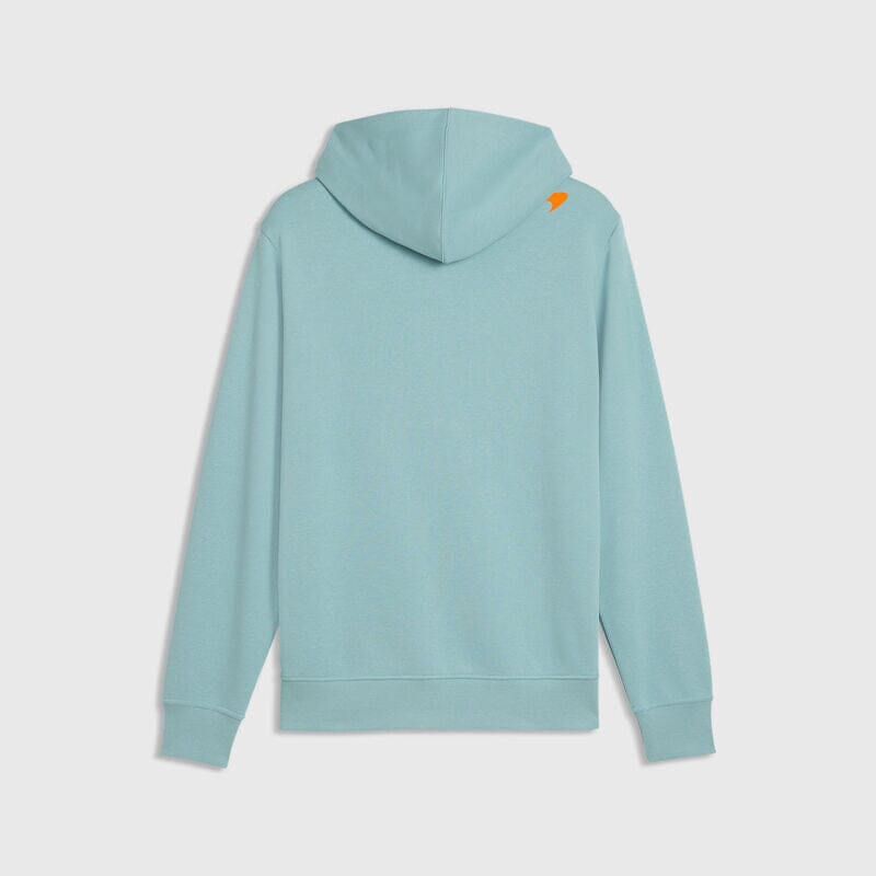 McLaren F1 Core Essentials Logo Hoodie - Puma Black/Papaya/Seafoam Hoodies McLaren 
