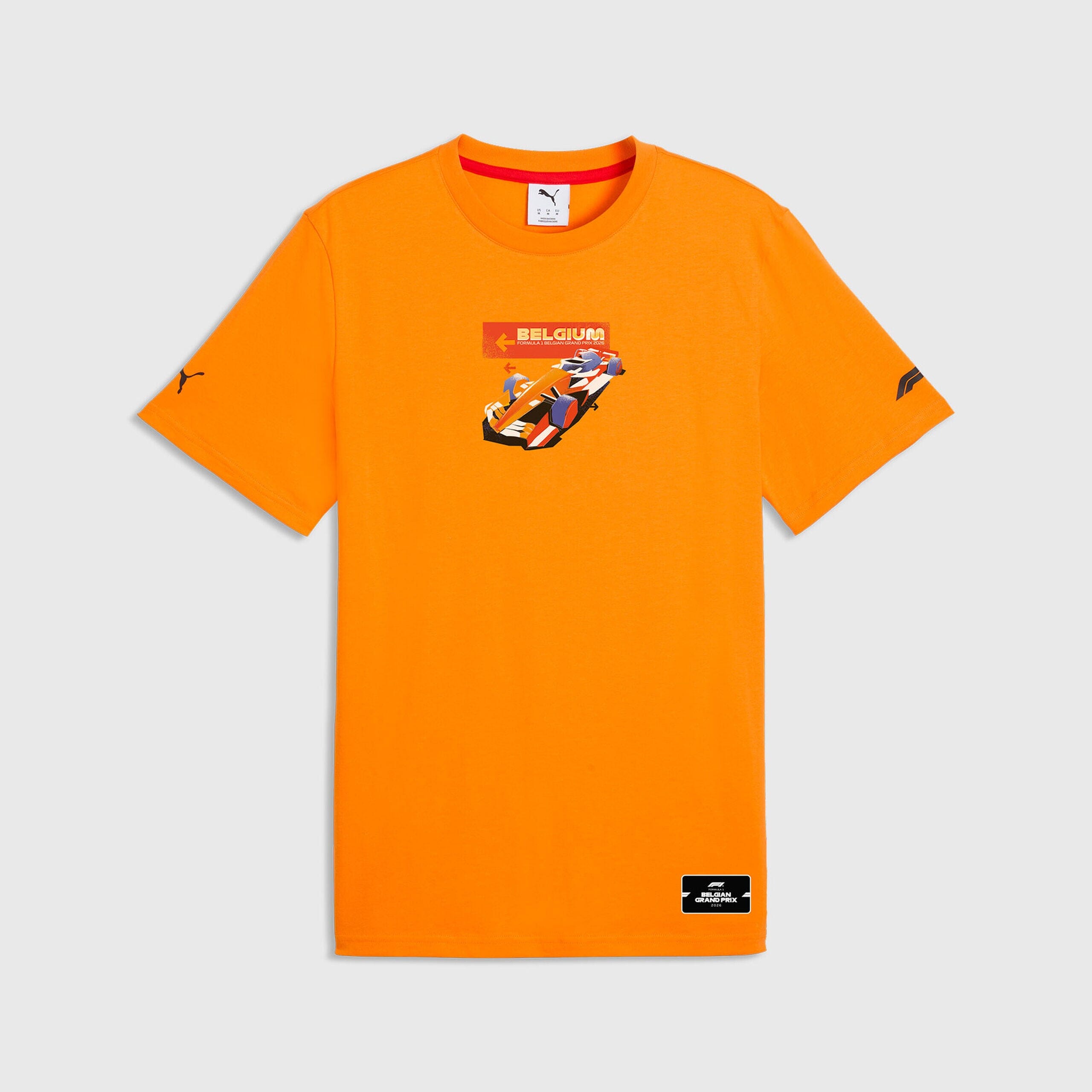 Formula 1 Tech Collection F1 Belgium GP T-Shirt - Orange Glo T-shirts Formula 1 