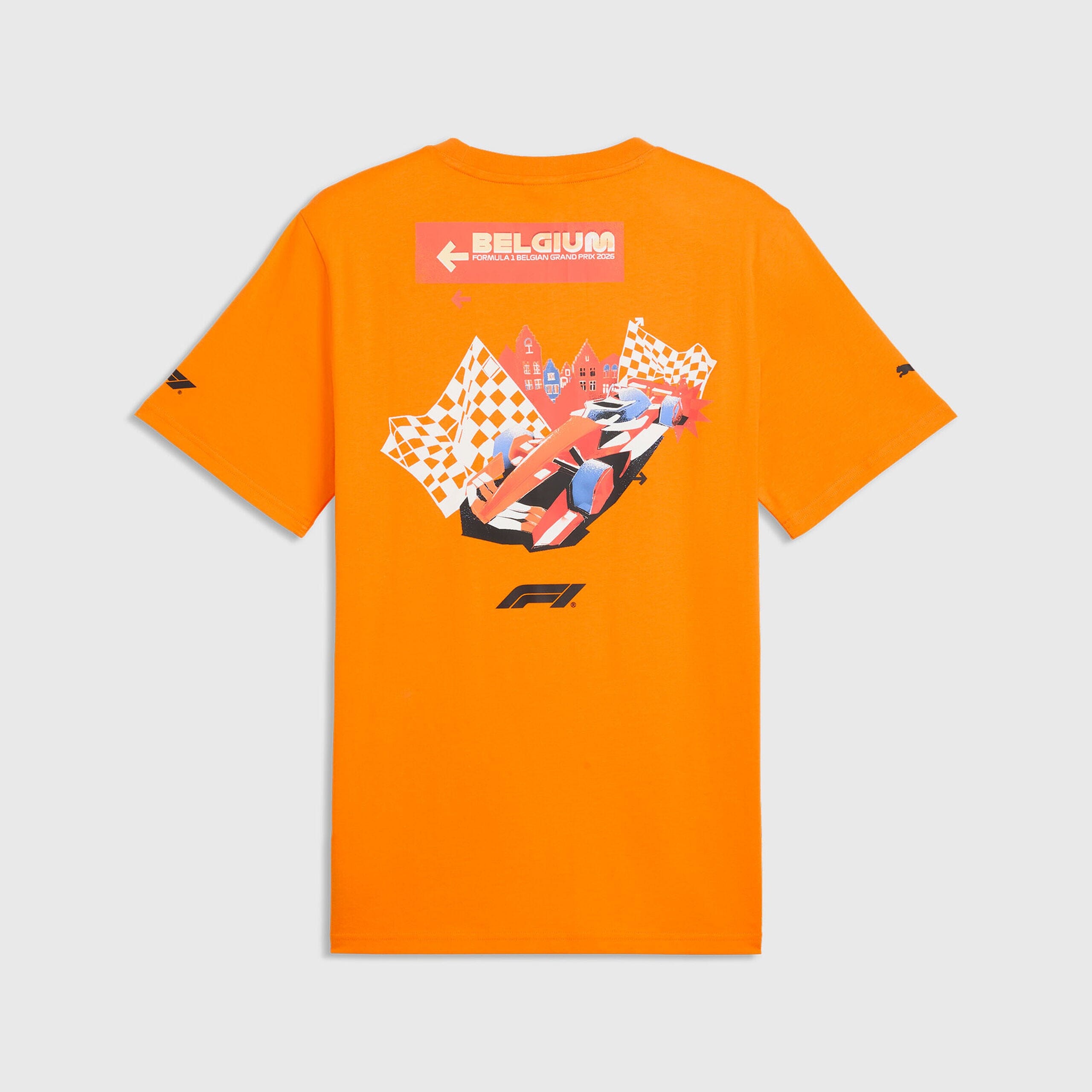 Formula 1 Tech Collection F1 Belgium GP T-Shirt - Orange Glo T-shirts Formula 1 