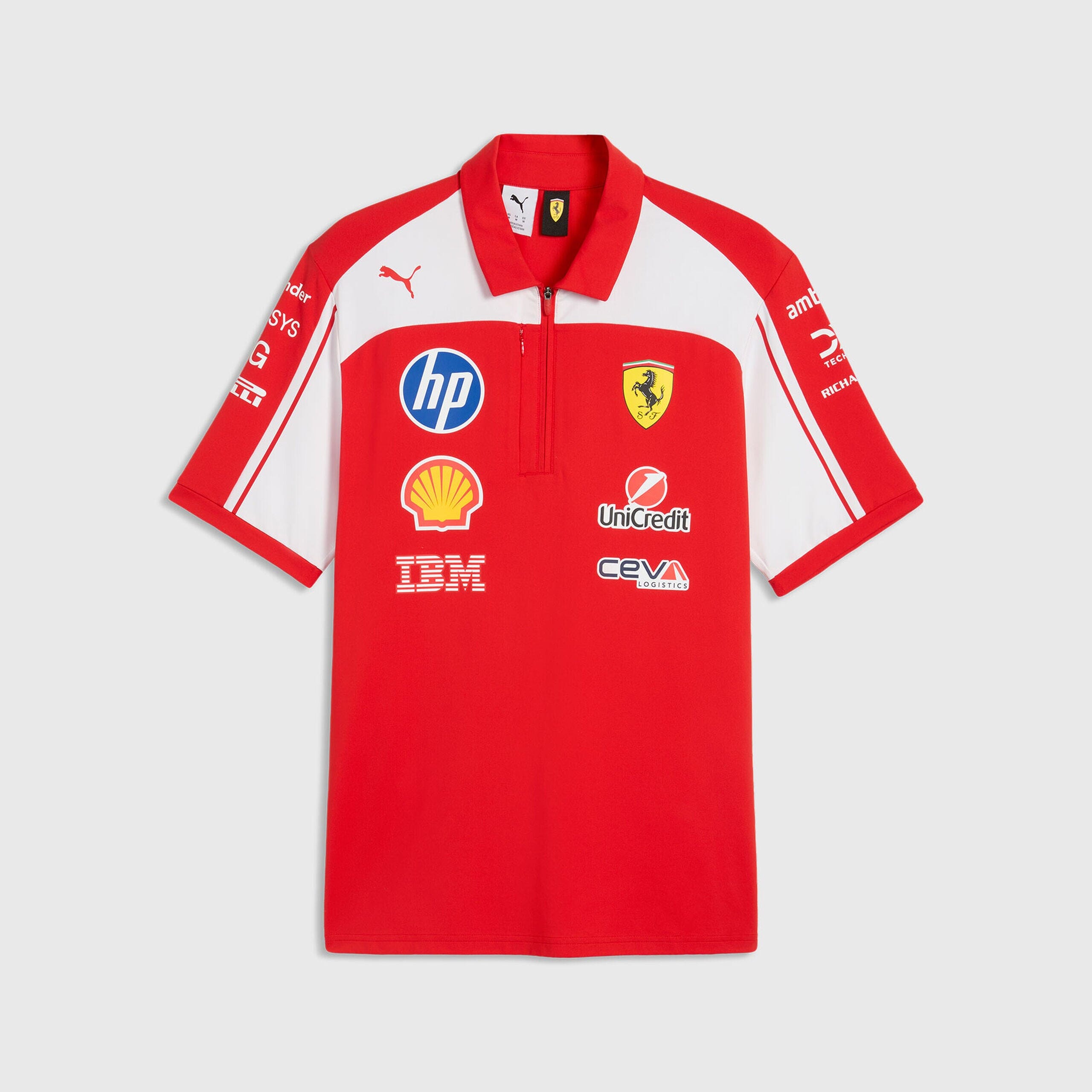 Scuderia Ferrari F1 2026 Team Authentic Polo Shirt - Puma Red Polos Scuderia Ferrari 