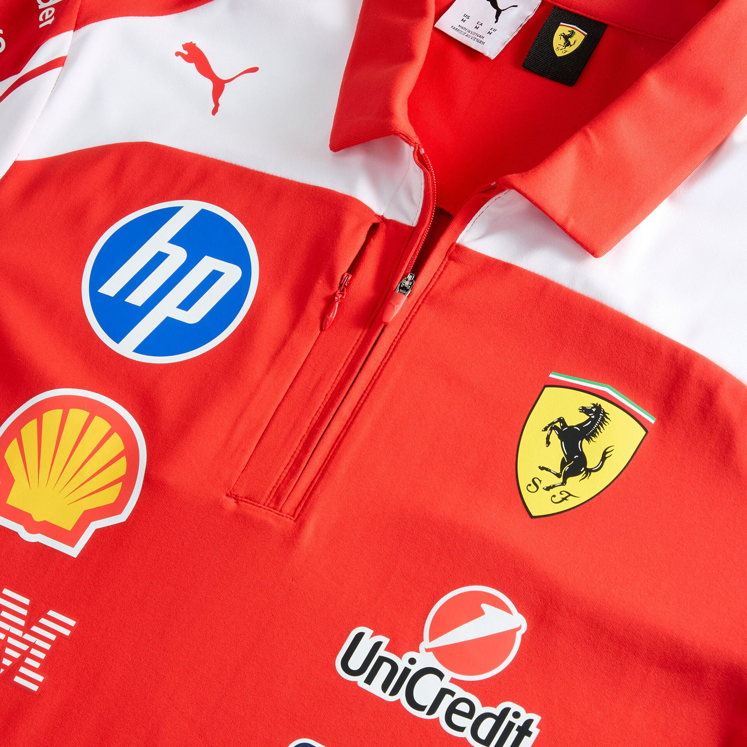 Scuderia Ferrari F1 2026 Team Authentic Polo Shirt - Puma Red Polos Scuderia Ferrari 