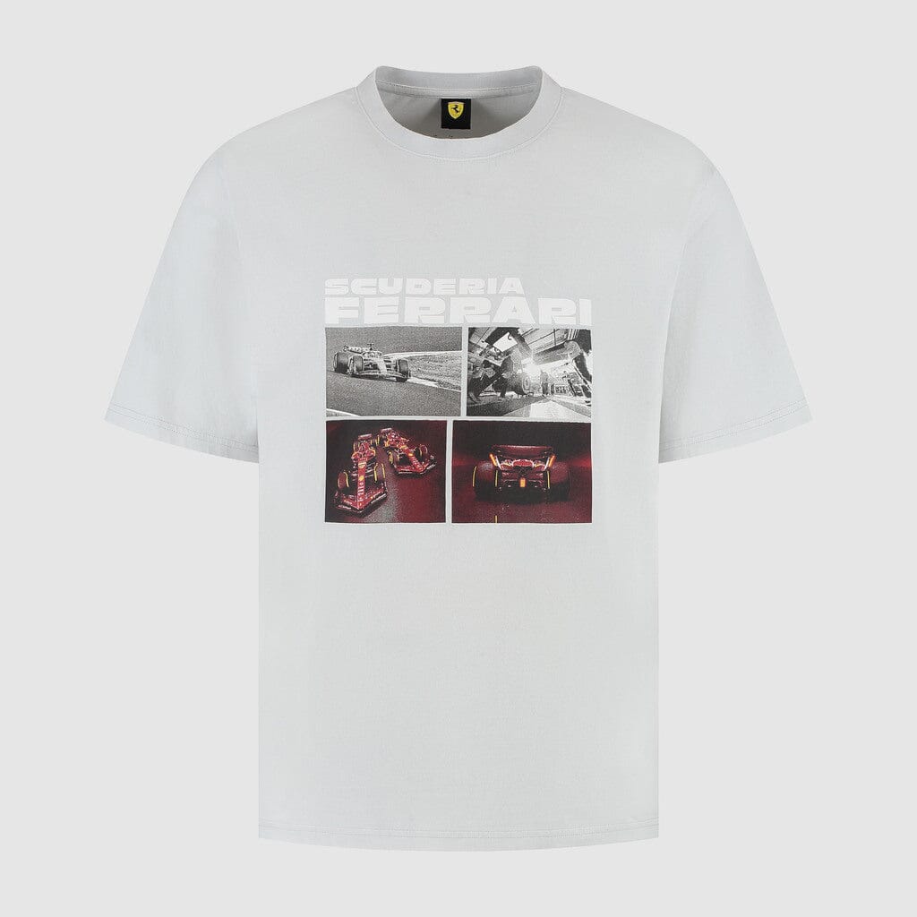 Scuderia Ferrari F1 Puma Driver Graphic T-Shirt - Black/Gray T-shirts Scuderia Ferrari XS Gray 