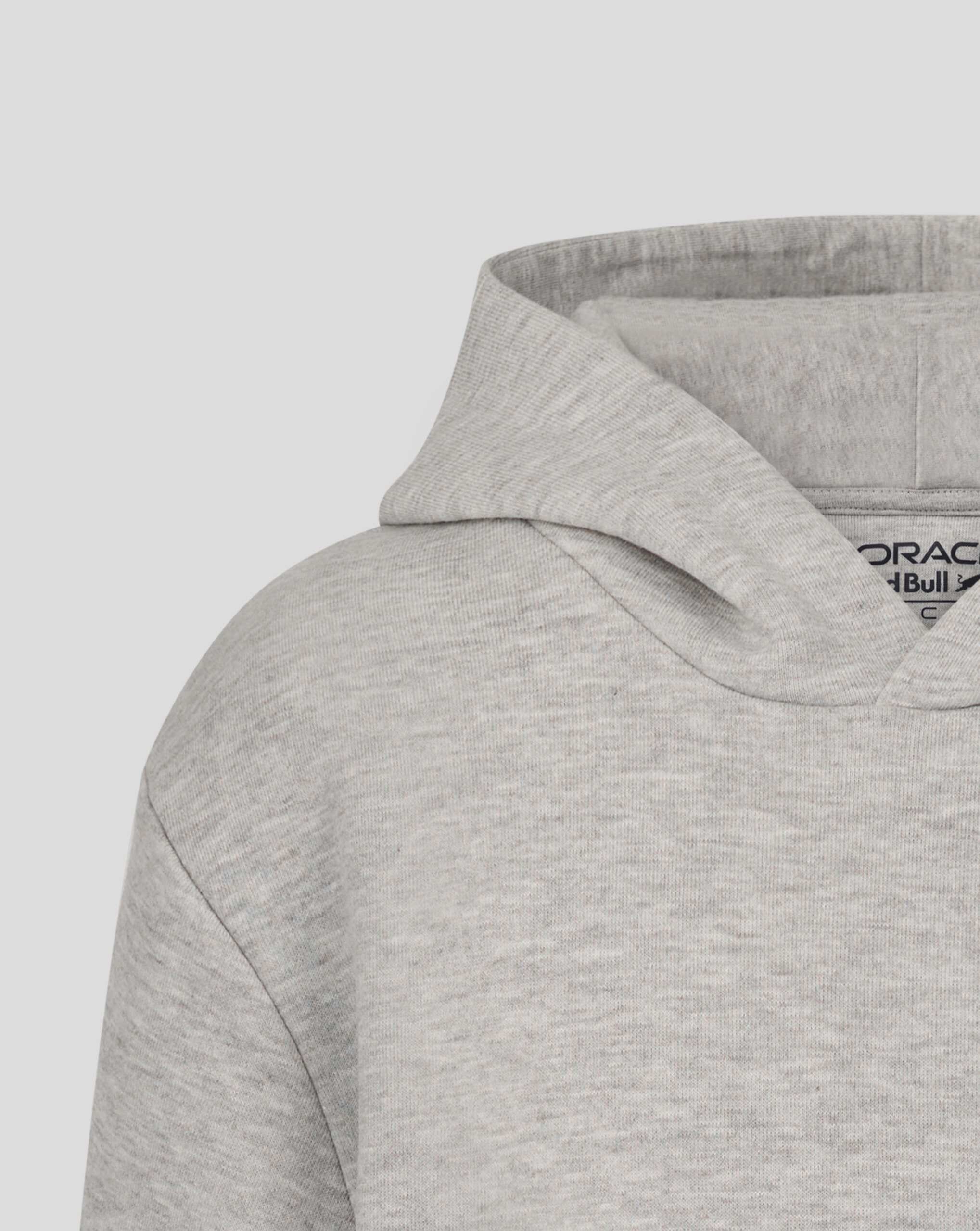 Red Bull Racing F1 Kid's Max Verstappen Sleeve Graphic Pullover Hoodie - Youth Grey Hoodies Red Bull Racing 