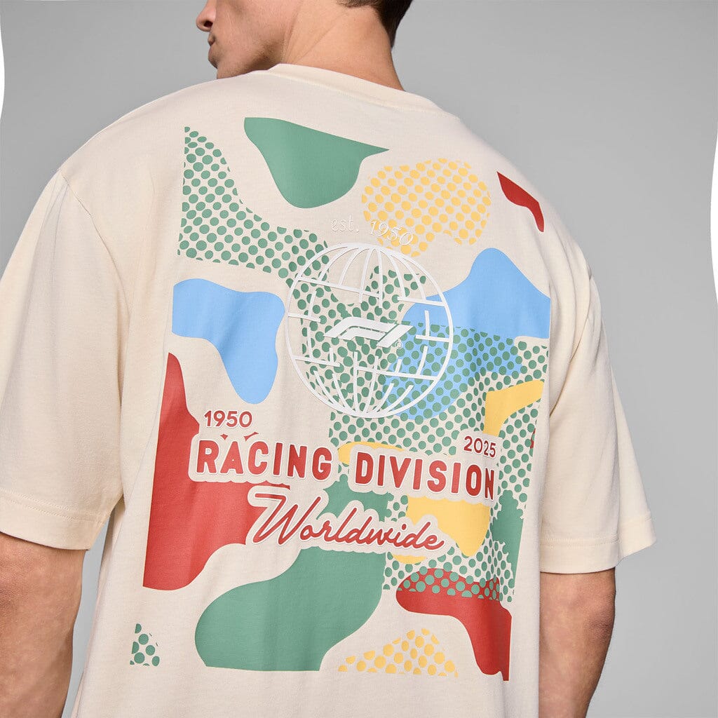 Formula 1 Tech Camo Graphic T-Shirt - Cream/Black T-shirts Formula 1 