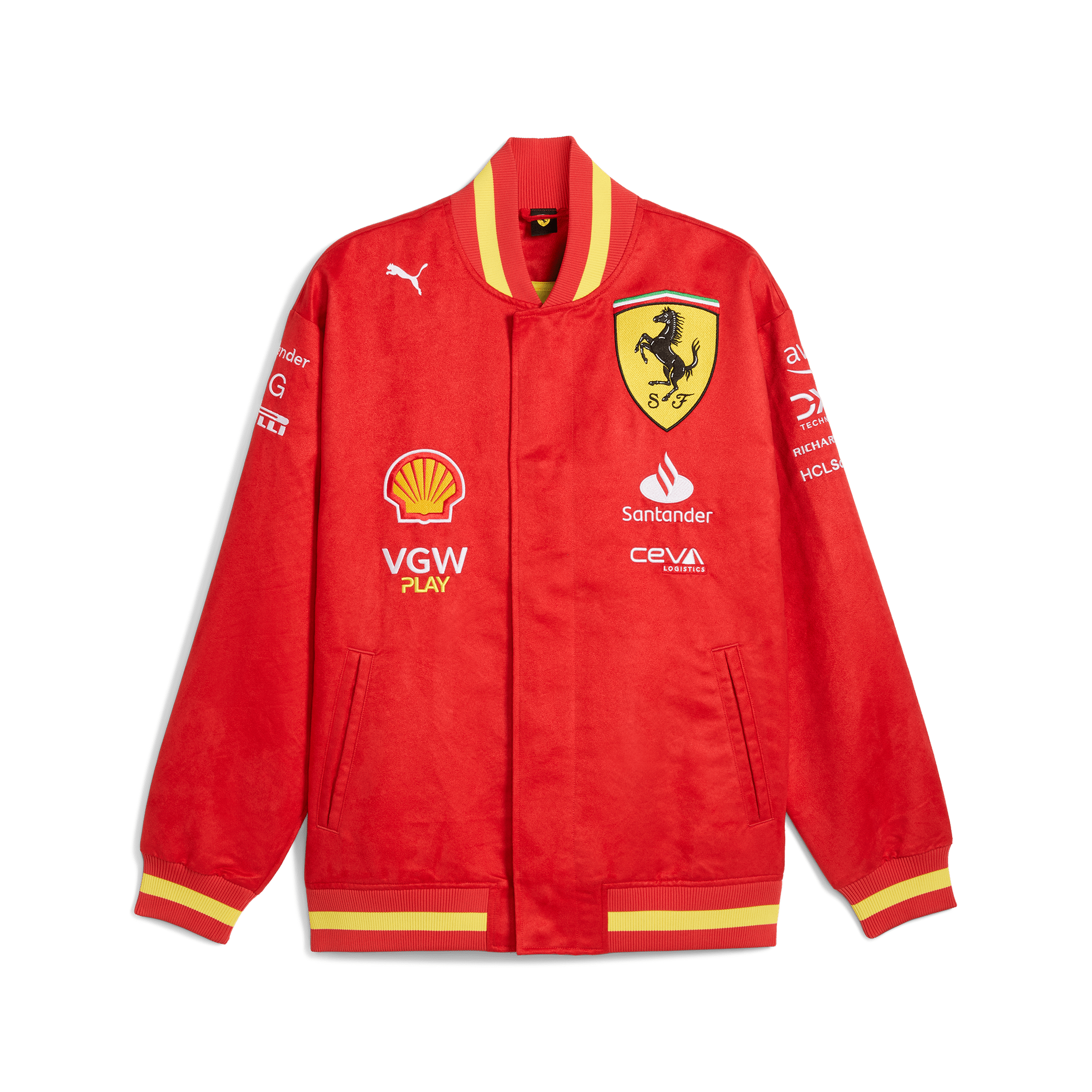 Scuderia Ferrari F1 2024 Team Replica Varsity Jacket Red CMC Motorsports