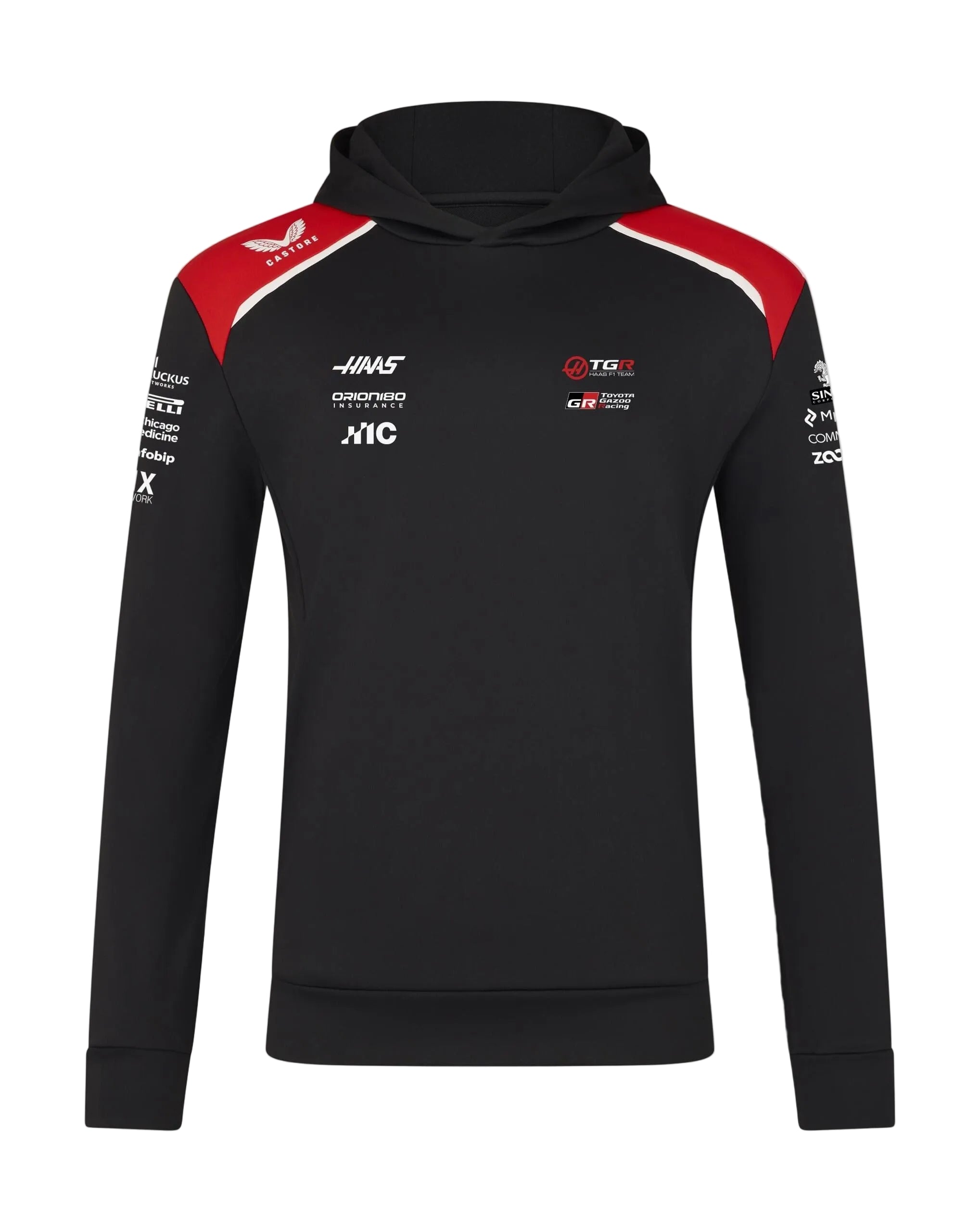Haas Racing F1 2026 Team Pullover Hoodie - Black Hoodies Haas F1 Racing Team 