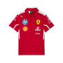 Scuderia Ferrari F1 2025 Men's Team Polo Shirt - Dark Cherry Polos Scuderia Ferrari 