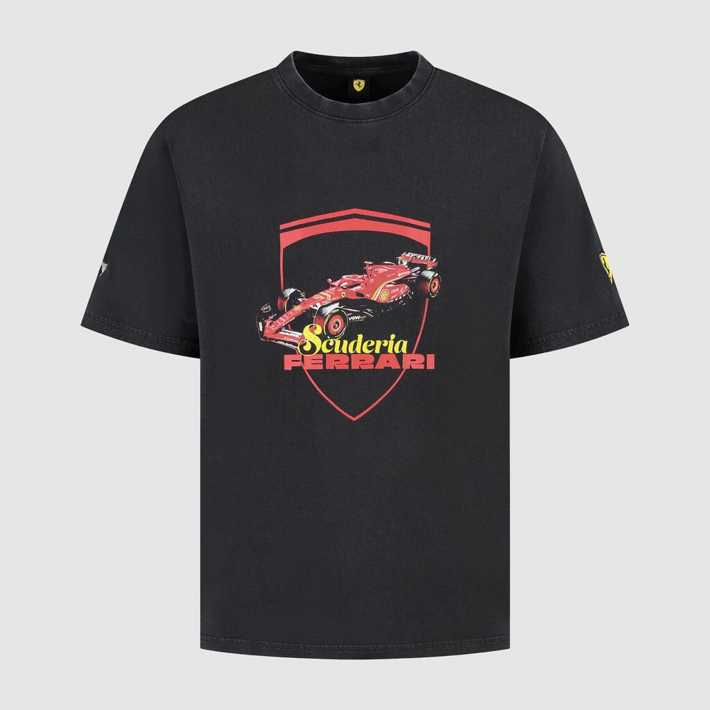 Scuderia Ferrari F1 Puma Driver Graphic T-Shirt - Black/Gray T-shirts Scuderia Ferrari XS Black 