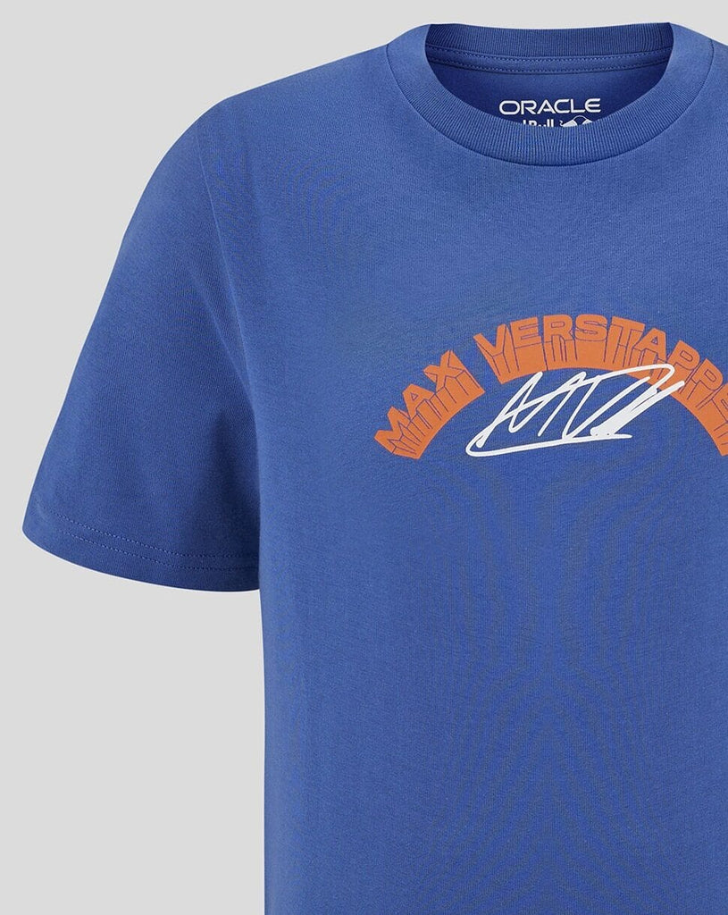 Red Bull Racing F1 Kids Max Verstappen Special Edition Zandvoort Netherlands T-Shirt- Youth Blue T-shirts Red Bull Racing 