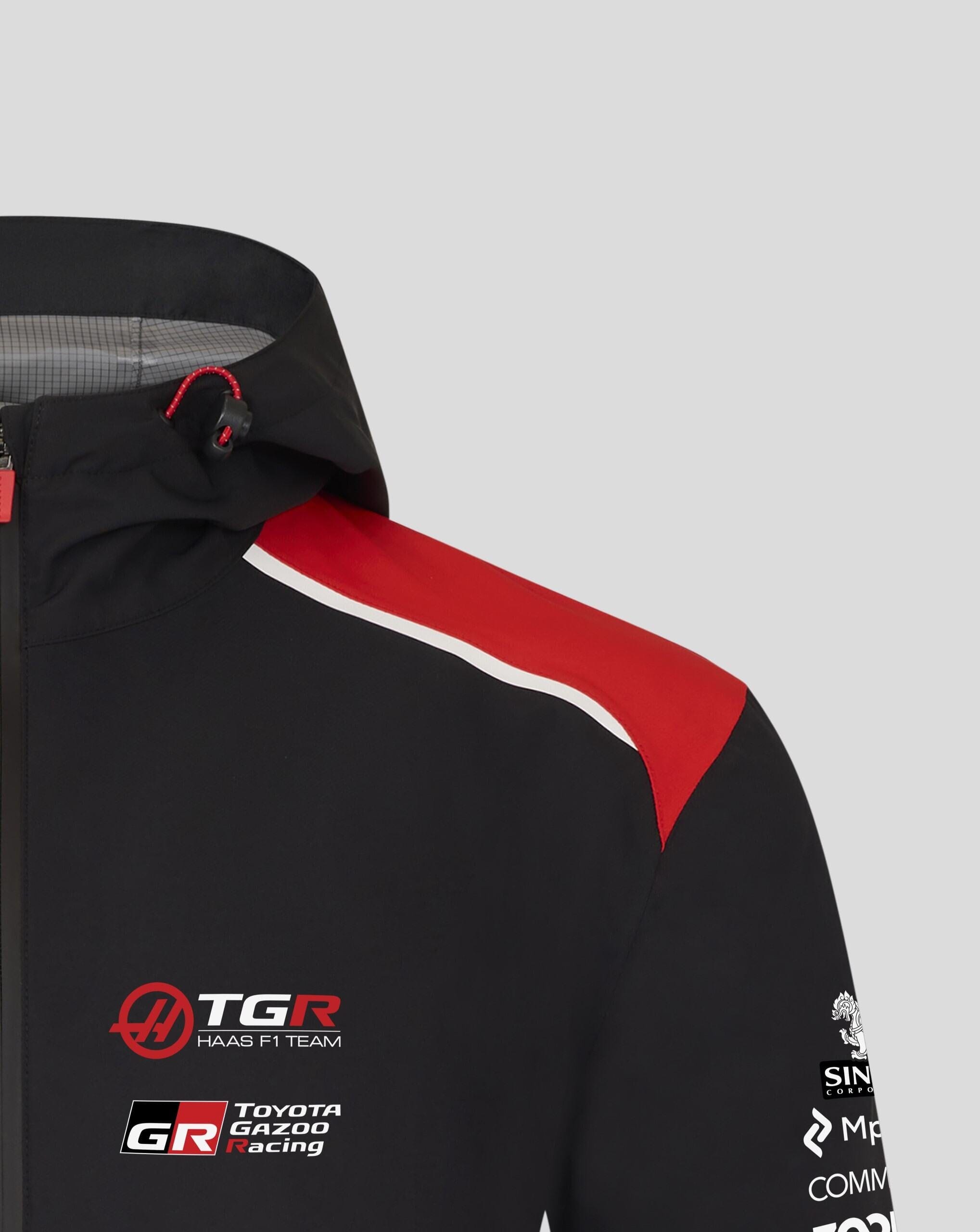 Haas Racing F1 2026 Team Rain Jacket - Black Jackets Haas F1 Racing Team 