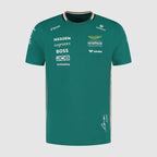 Aston Martin F1 2025 Fernando Alonso Team T-Shirt - Green T-shirts Aston Martin F1 