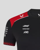 Haas Racing F1 2026 Women's Team Set Up T-Shirt - Black T-shirts Haas F1 Racing Team 