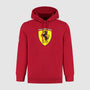 Scuderia Ferrari F1 Large Shield Hoodie -Dark Cherry/Puma Black Hoodies Scuderia Ferrari XS Red 