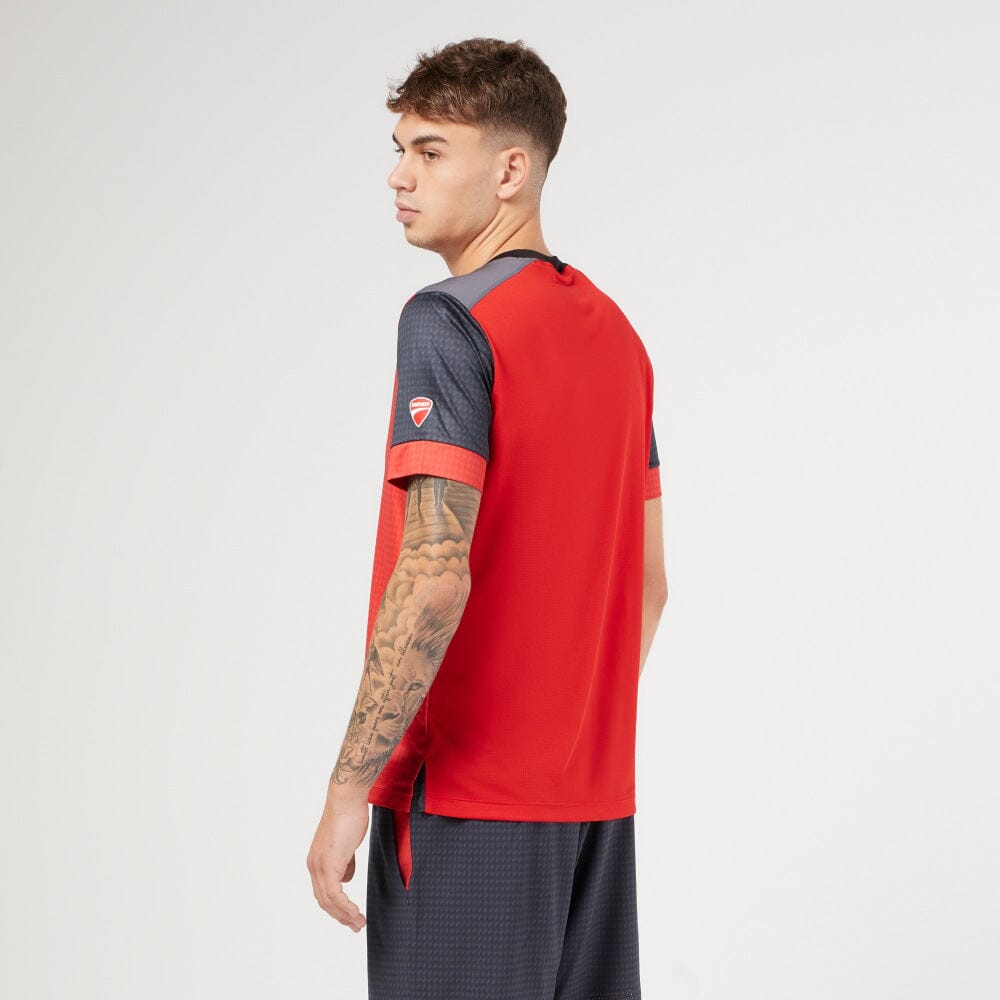 Ducati x Macron Men's Padel T-Shirt - Red/Black T-shirts Ducati 