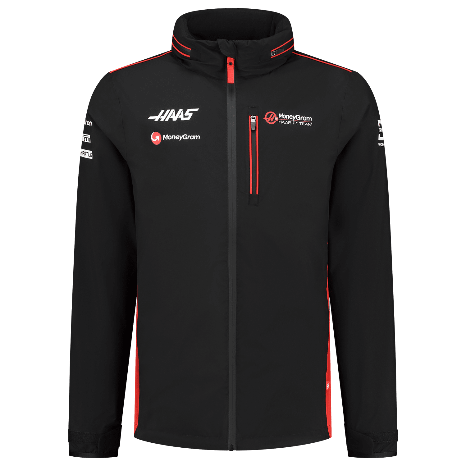 Haas Racing F1 Men's Team Lightweight Rain Jacket - Black – CMC