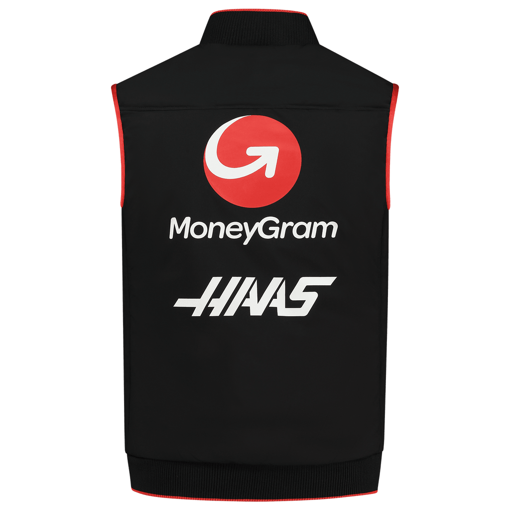 Haas Racing F1 2023 Men's Team Lightweight Vest - Black Vest Haas F1 Racing Team 